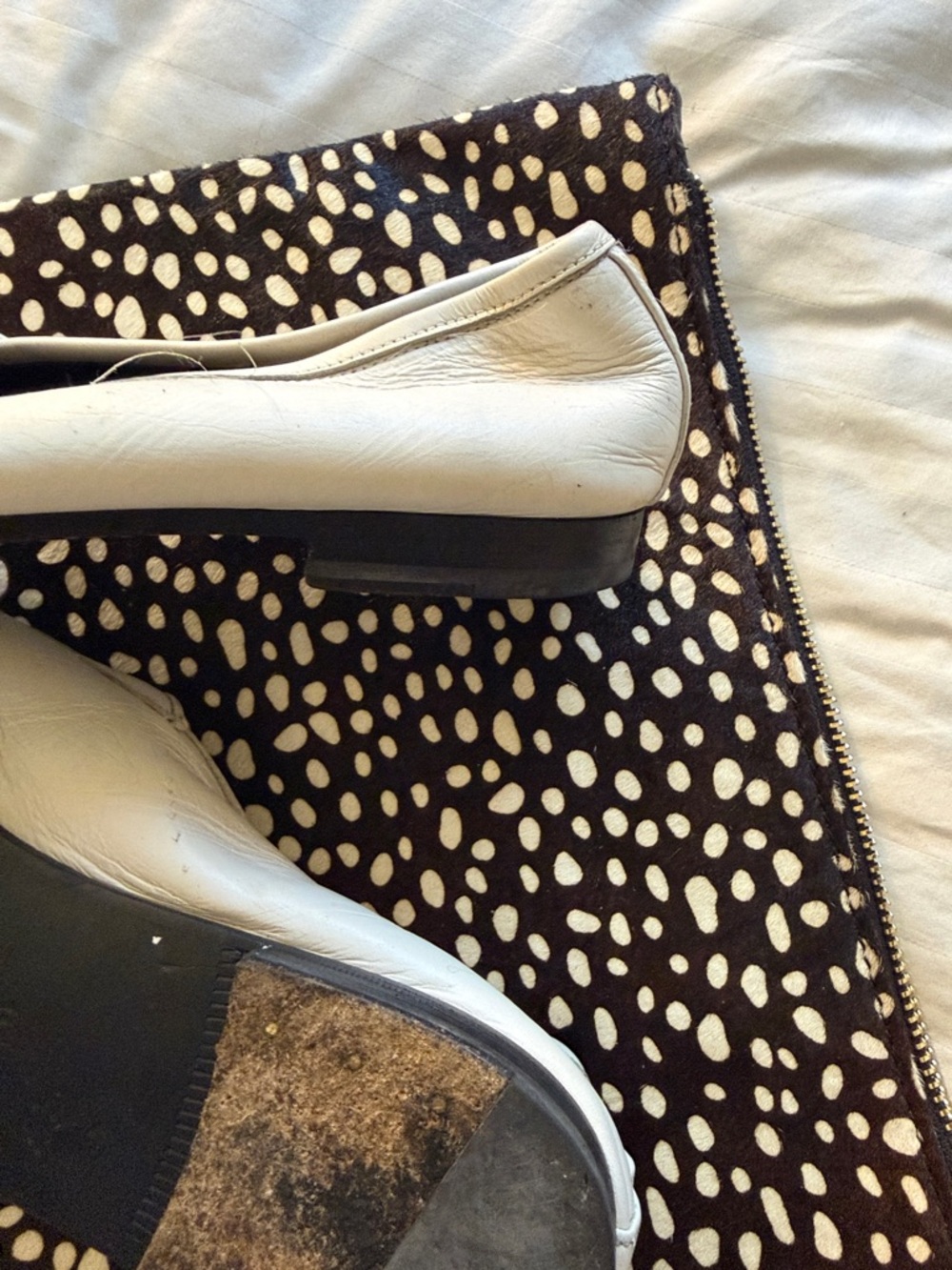 Tom Ford White Leather Chain-Detail Loafers - Picture 9 of 10